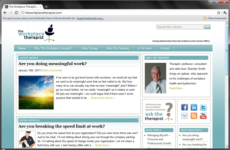 New Site Launch – The Workplace Therapist