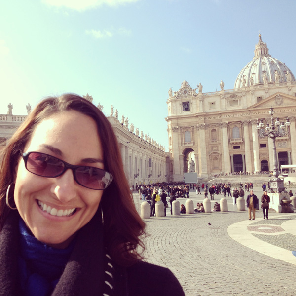 Kristen at the Vatican